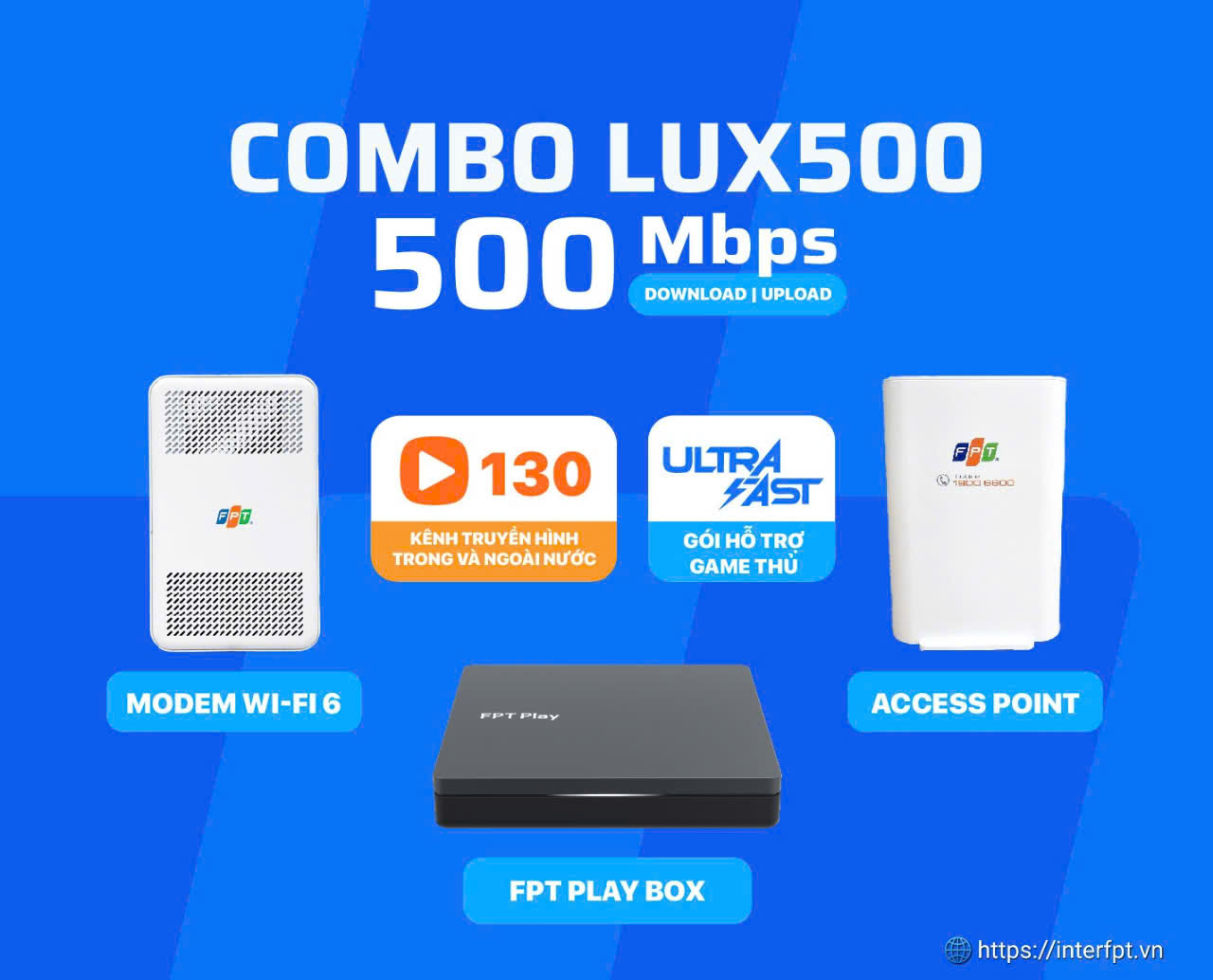 Chọn Gói Lux 500 FPT Cho Doanh Nghiệp