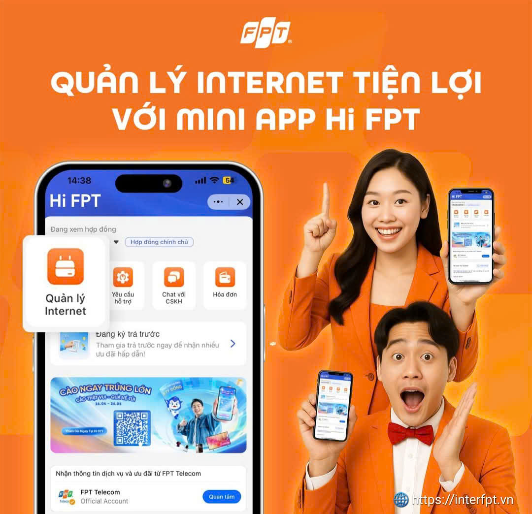 Ứng dụng Hi FPT mang fpt