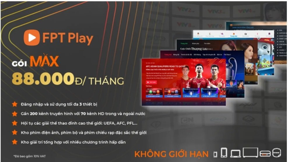 Khuyến Mãi Gói Max FPT Play - Giải Trí Đỉnh Cao